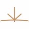 Ekena Millwork Alberta Timber Gable Bracket, Western Red Cedar, 108"W x 54"H x 3 1/2"D x 3 1/2"F, 12/12 Pitch GBW108X54X0404ALB00SWR - alternate 1